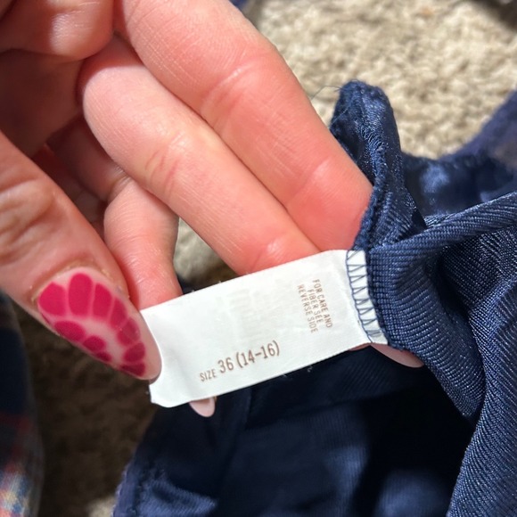 Vintage Navy Blue Lace Trim Sheer Camisole Tank Top Style Women's Size 36 Small - Picture 7 of 9